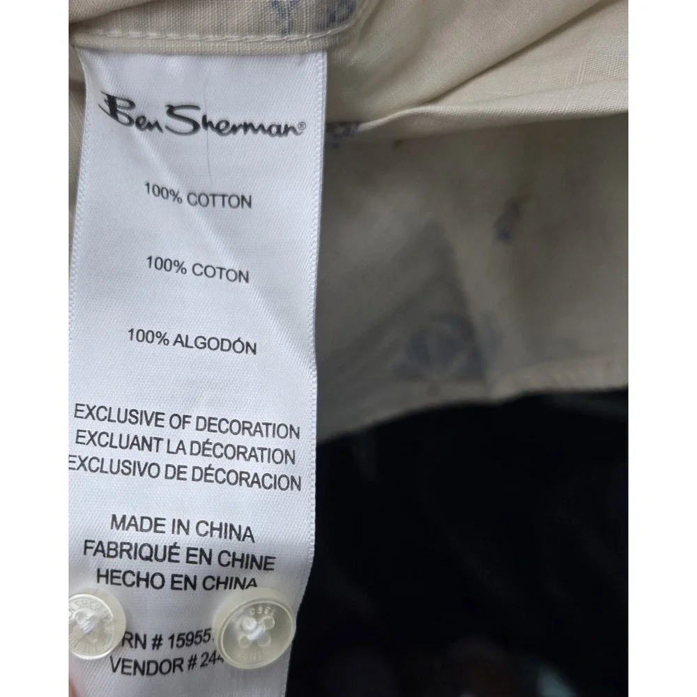 Ben Shermans Men's S Short‎ Sleeve Casual Novelty Button Down Shirts Summer